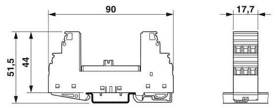 PT 4-EX I -BE Phoenix Contact Surge Protector Tensione nominale 24 V CC Numero di polo 1