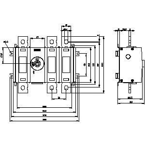 3KD4630-0QE20-0 Dispositivi di base Disconnessione di interruttori Disconnessione SENTRON 3KD fino a 1600 A