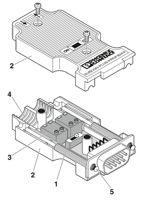 2744377 SUBCON-PLUS-PROFIB/AX Phoenix Contact D-SUB Bus Connector per la trasmissione dei dati