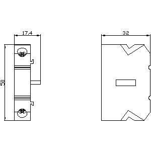 PLC 3KD9003-2 accessorio per 3KD0 dimensione 01/02 interruttore ausiliario 1NO 1NC senza cavo