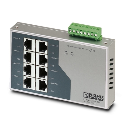 Phoenix Contact FL SWITCH SF 8TX Industrial Ethernet Switch Protezione IP20 certificata