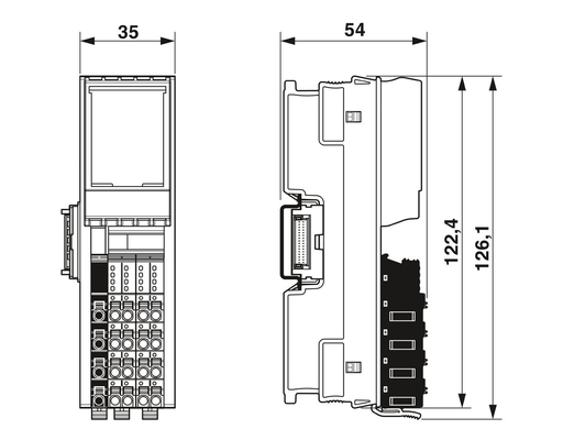 Livello di protezione IP20 Modulo di comunicazione di contatto Phoenix AXL F IF CAN 1H per industria