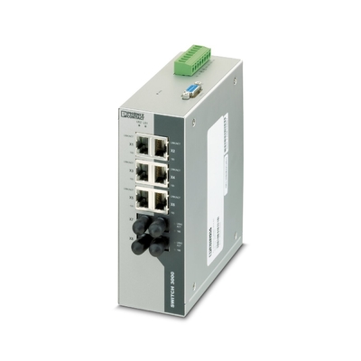 Livello di protezione IP20 Phoenix Contact Industrial Ethernet Switch FL SWITCH 3006T-2FX ST