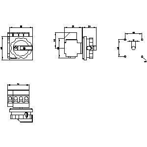 3LD2103-1TL53 Interruttore di disconnessione di dispositivi di base per l'industria