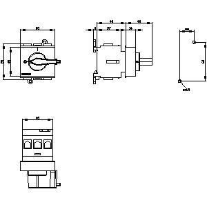 PLC 3LD2130-0TK13 Dispositivi di base Disconnessione di interruttore per distribuzione flessibile dell'energia