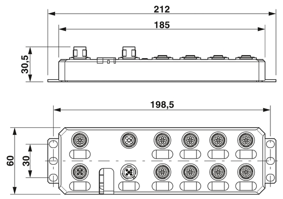 Modulo di comunicazione di contatto Phoenix AXL E PB IOL8 DI4 M12 6P IP65/67 Livello di protezione