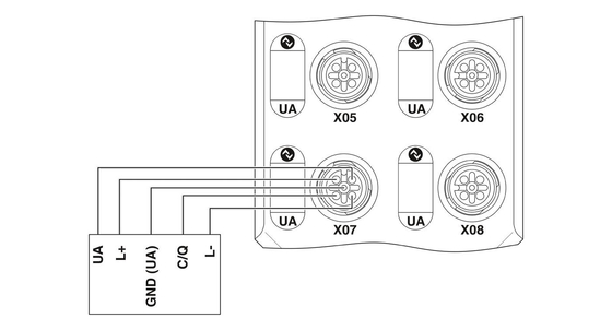 Modulo di comunicazione di contatto Phoenix AXL E PB IOL8 DI4 M12 6P IP65/67 Livello di protezione