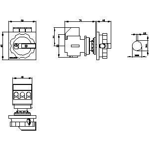 PLC 3LD2154-0TK53 Dispositivi di base per disconnettere gli interruttori per sistemi di automazione industriale