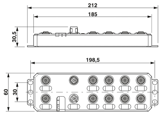 2701509 AXL E PN DI8 DO8 M12 6P Phoenix Contact Modulo digitale versatile e flessibile