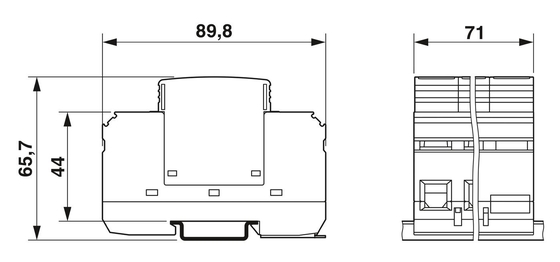 230V AC 4-Pole Surge Protector per VAL-MS 230IT/3 1-FM Industrial di Phoenix Contact