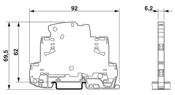 Protezione contro le onde di contatto Phoenix TTC-6-TVSD-C-24DC-UT-I 2906831 per 24 V di tensione nominale continua