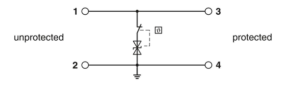 Protezione contro le onde di contatto Phoenix TTC-6-TVSD-C-24DC-UT-I 2906831 per 24 V di tensione nominale continua