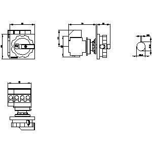 PLC 3LD2254-1TL51 Interruttore di disconnessione di dispositivi di base per applicazioni industriali