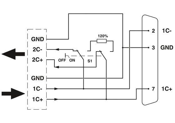 2744694 SUBCON-PLUS-CAN Phoenix Contact D-SUB Bus Connector con elevata compatibilità