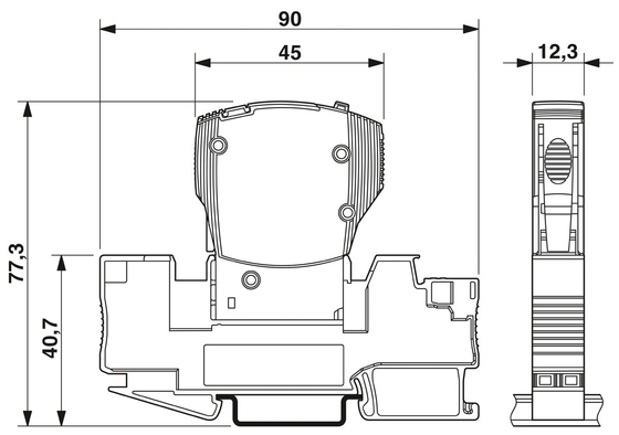 Interruttore per apparecchiature elettroniche a contatto Phoenix 24 V DC 5 poli 2800903 CB E1 3A NO