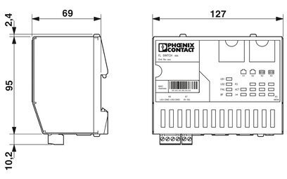 Phoenix Contact FL SWITCH IRT 4TX Industrial Ethernet Switch per l'integrazione senza soluzione di continuità