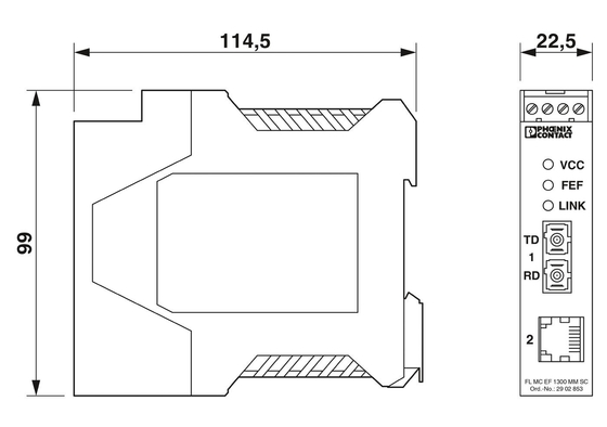 1300 MM SC Phoenix Convertitore di fibra ottica per il tuo business