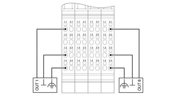 IP20 Livello di protezione 2878036 IB IL AO 4/8/U/BP-PAC Phoenix Contact Digital Module
