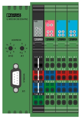 Accoppiatore di bus di contatto Phoenix IL MOD BK DI8 DO4-PAC adatto alle esigenze del cliente