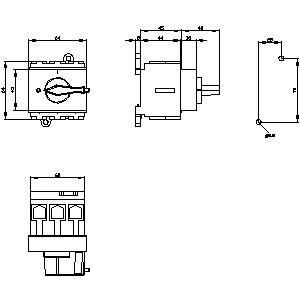 PLC 3LD2530-0TK13 Dispositivi di base interruttore di disconnessione per la manutenzione elettrica sicura