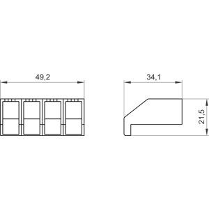 4 poli 3LD20 PLC 3LD9201-1A Copertura terminale con applicazioni versatili