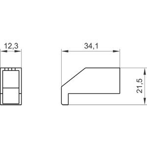 PLC 3LD9201-2A Copertura del terminale Protezione a un polo durevole per i terminali 3LD20