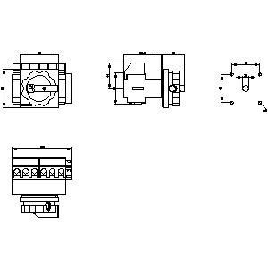 Siemens 3LD2103-4VP51 Interruttore di disconnessione di dispositivi di base per applicazioni industriali