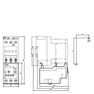 Siemens 3RU5136-4BB0 Relai di sovraccarico 40...50 A Dimensione S2 Classe 10 per la protezione del motore