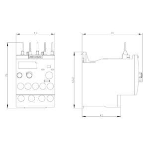 Siemens sigillato 3RU6116-0EB0 relè di sovraccarico 11 16 A dimensione S00 classe 10 per la protezione del motore