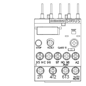 Siemens sigillato 3RU6116-0EB0 relè di sovraccarico 11 16 A dimensione S00 classe 10 per la protezione del motore