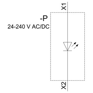 Montaggio anteriore Siemens 3SU1401-1BH40-1AA0 modulo LED SIRIUS ACT con terminale a vite