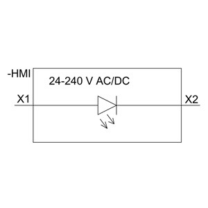 Montaggio anteriore Siemens 3SU1401-1BH40-1AA0 modulo LED SIRIUS ACT con terminale a vite