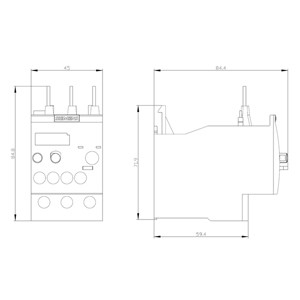 PROTECTIVE Siemens 3RU6126-4CB0 Relai di sovraccarico 34...40 A Dimensione S0 Classe 10 per carico di contatto