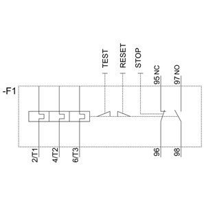 Siemens 3RU5146-4HB0 Relè di sovraccarico 80 100 A Dimensione S3 Classe 10 Relè di tensione sigillata