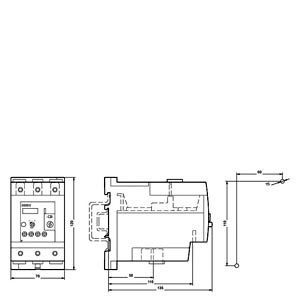 Siemens 3RU5146-4KB1 Relai di sovraccarico 80 100 A Dimensione S3 Carico di contatto per la protezione del motore