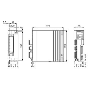 200 V 0,40 kW SINAMICS V90 Converter LI PROFINET FSB 6SL3210-5FB10-2UF2 di Siemens
