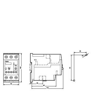 Siemens 3RU5136-4GB1 Relay di sovraccarico 40...50 A dimensione S2 classe 10 sigillato per il Relay di tensione