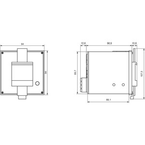7KM PAC5100/5200 Dispositivo di misura DIN-Rail Power Meter 7KM5412-6CA00-1EA8 di Siemens