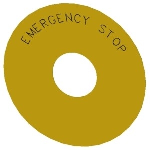 Siemens 3SU1900-0BC31-0DA0 SIRIUS ACT Accessori Etichetta di arresto di emergenza per l'industria