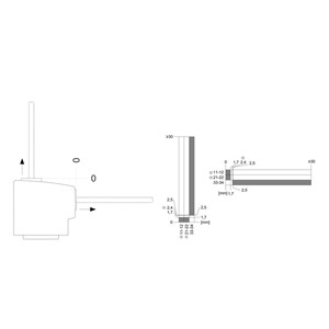 Siemens 3SE5322-0SB21 Interruttore di posizione in plastica con filo M20 x 1 5 e blocco solenoide