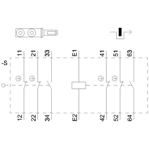 Siemens 3SE5322-0SB21 Interruttore di posizione in plastica con filo M20 x 1 5 e blocco solenoide