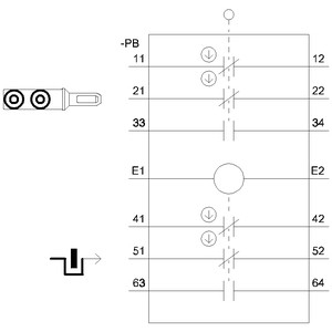 Siemens 3SE5322-0SB21 Interruttore di posizione in plastica con filo M20 x 1 5 e blocco solenoide