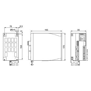 SINAMICS V90 Converter LI 200 V PROFINET FSD 1,0 kW Frequenza Inverter driver 6SL3210-5FB11-5UF0