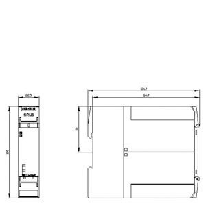 Siemens 3SK1111-2AW20 Relay di sicurezza 3SK1 con uscite di relè e terminale a molla