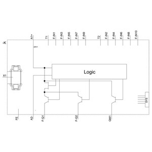 Compatto 3SK2 3SK2112-1AA10 SIRIUS Relay di sicurezza Unità di base 22.5mm Larghezza di vite terminale