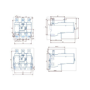 110.50 x 125.00 x 171.50MM 3RU5156-3LB2 Relai di sovraccarico termico per montaggio singolo