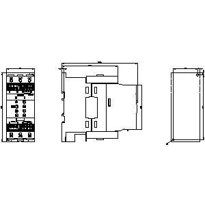 75 kw 3RW4047-1BB15 3RW40 Dimensioni di avvio morbido S3 con terminali bypass e vite Energia