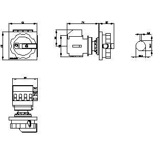 Siemens 3LD2054-1TP53 Dispositivi di base di disconnessione per il controllo dell'alimentazione industriale