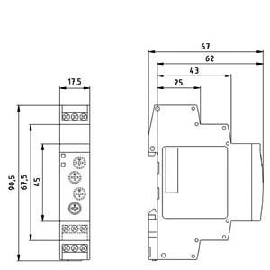 PROTECTIVO 7PV1518-1AW30 Relais di tempo Relais di tempo Relais industriali 82.00 x 93.00 x 22.00MM