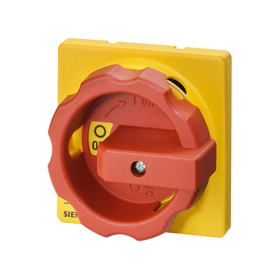Montaggio anteriore 3LD9284-3B Meccanismo di funzionamento rotativo con interruttore di selezione rosso/giallo